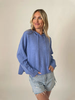 Load image into Gallery viewer, good mood hoodie [blue/ivory]
