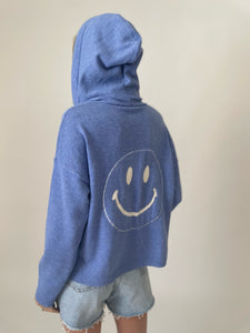 good mood hoodie [blue/ivory]