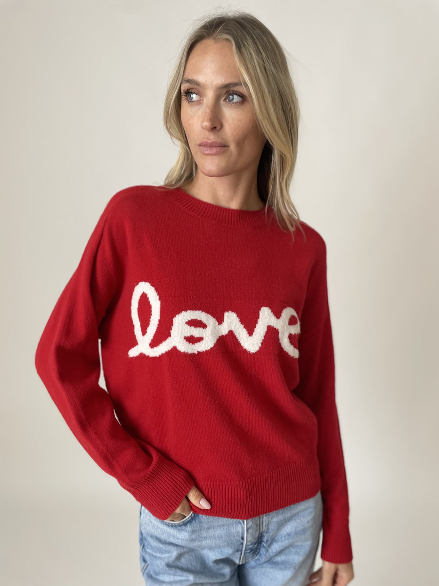 赤トリートユアセルフTreat LOVE sweater♡ニット♡ 2024年