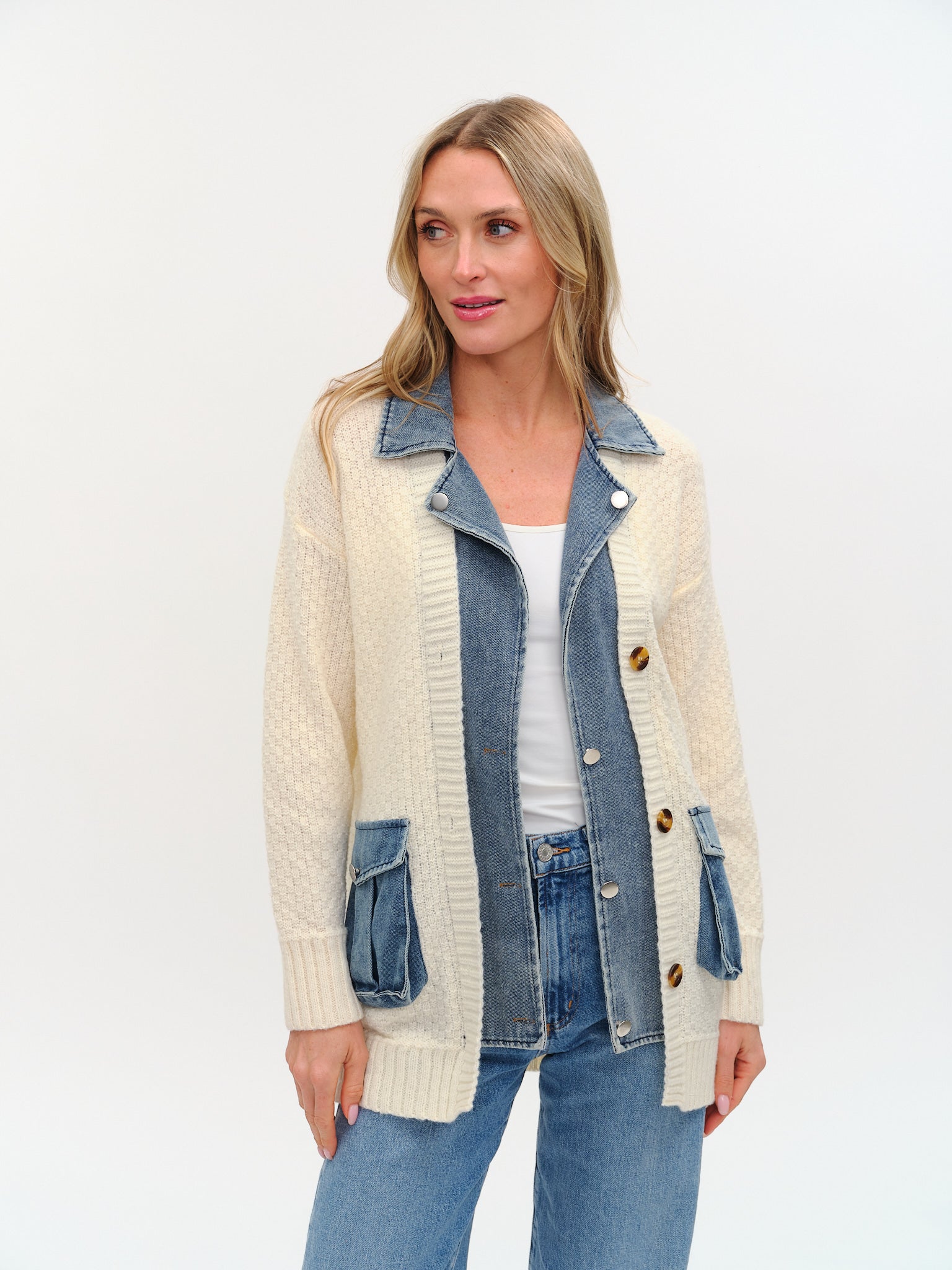 rachel cardigan [ivory] – Six Fifty Clothing