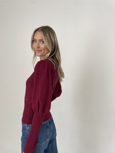 reese sweater [burgundy]