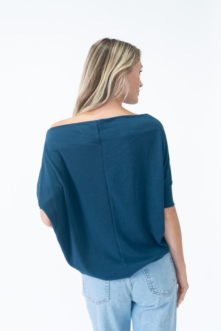 the short sleeve anywhere top [teal]