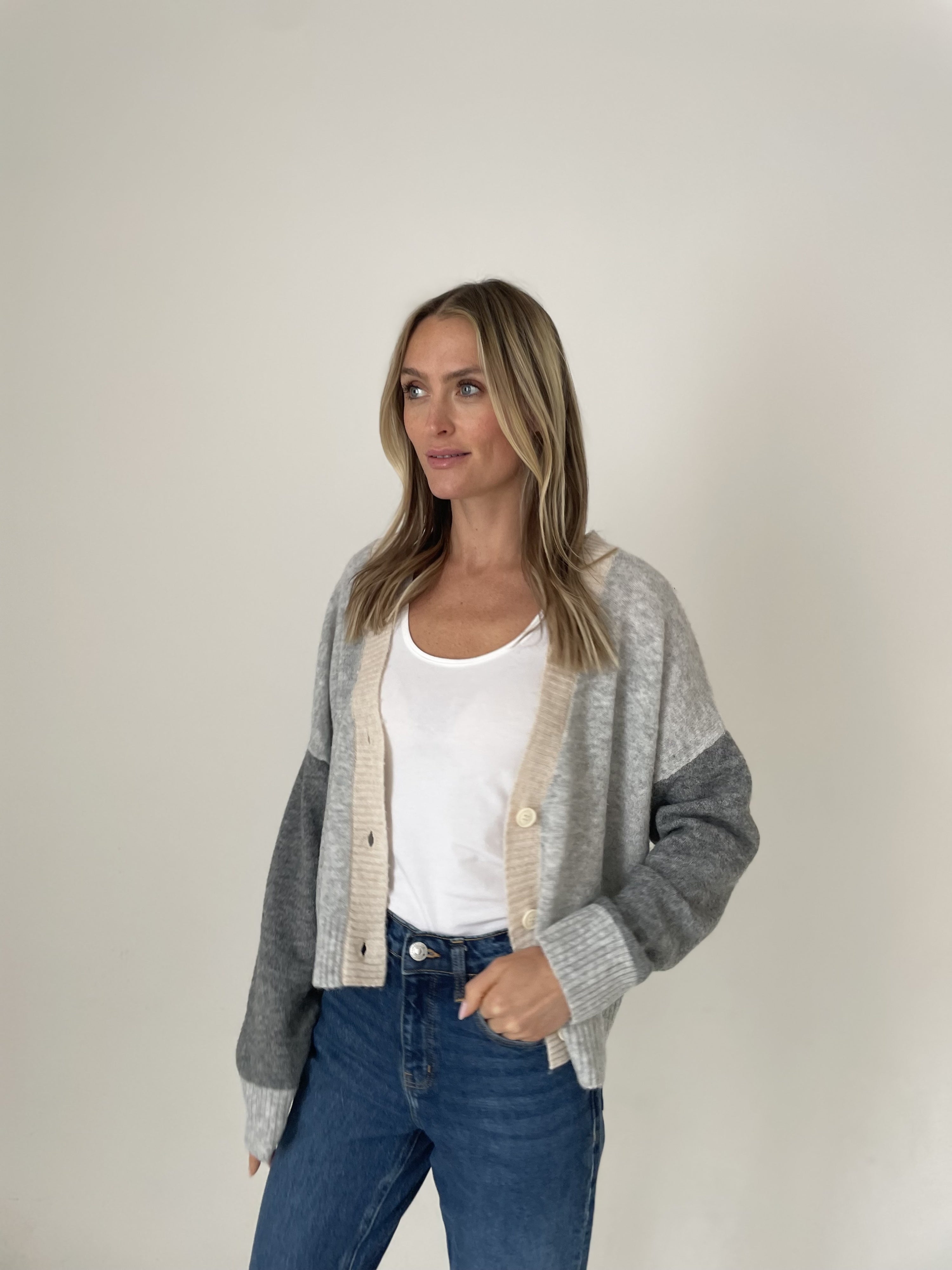 serafina cardigan [heather grey]