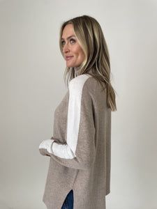 ali sweater [latte/white]