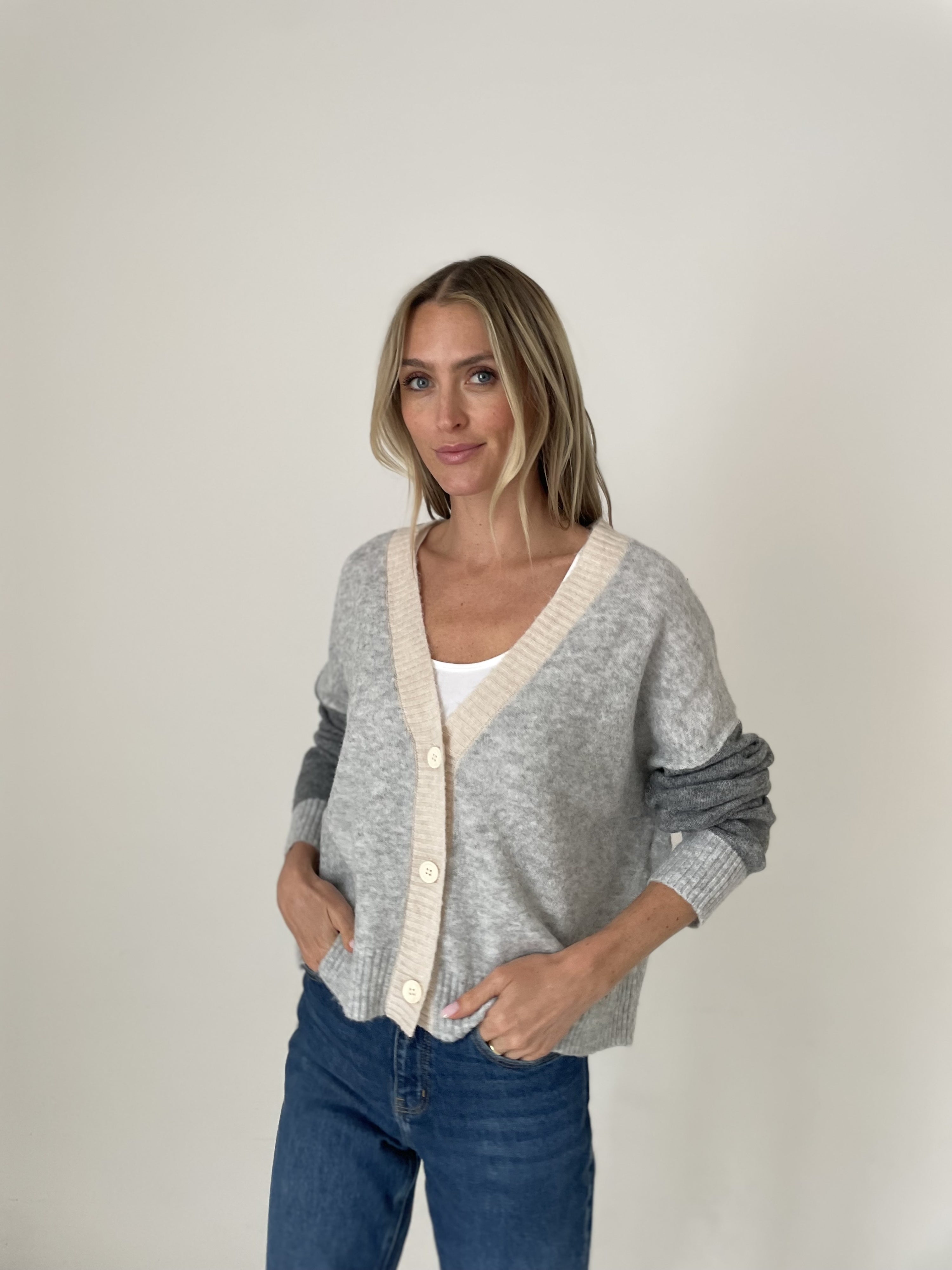 serafina cardigan [heather grey]