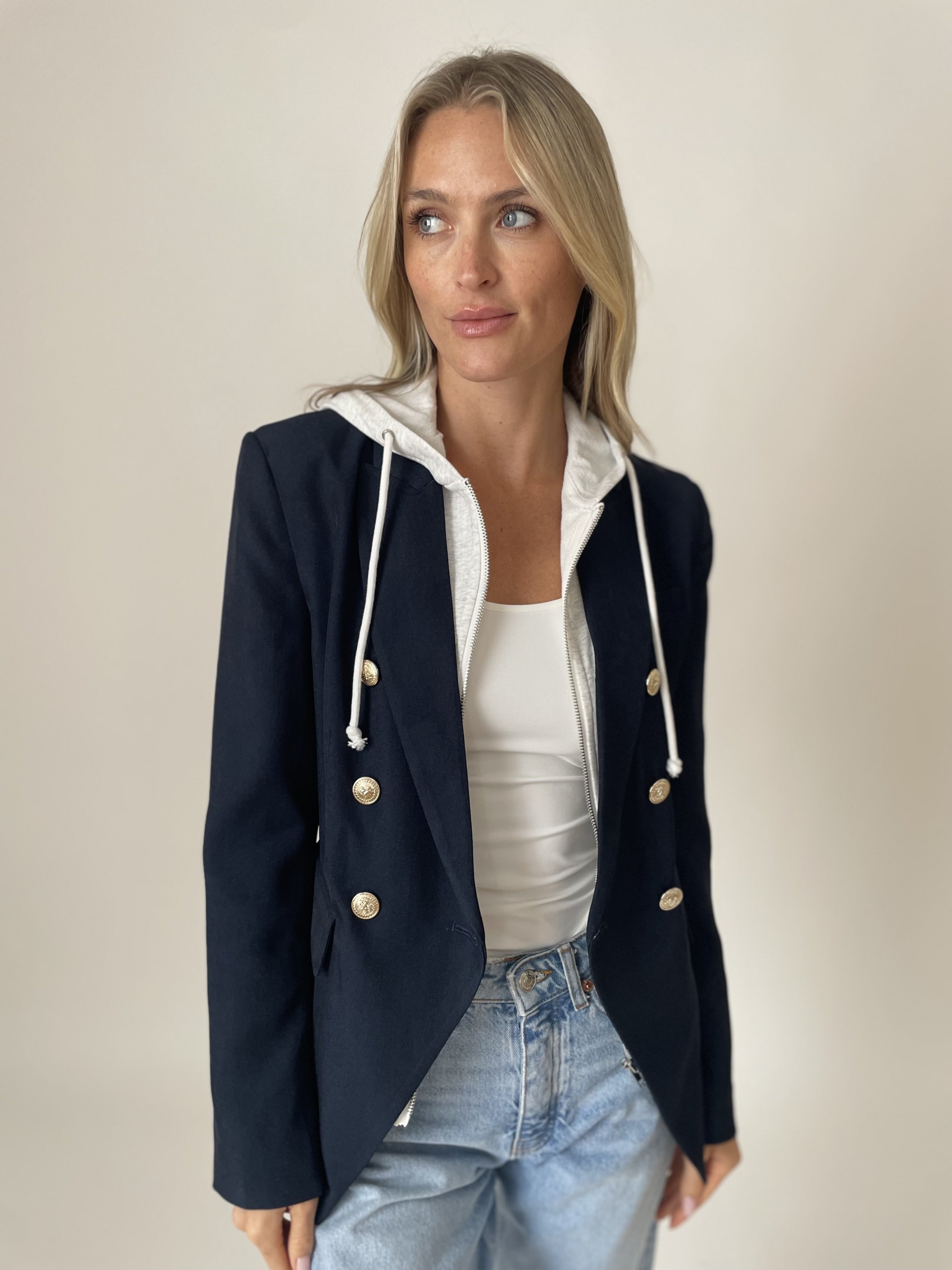 heather blazer [navy]