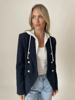 Load image into Gallery viewer, heather blazer [navy]
