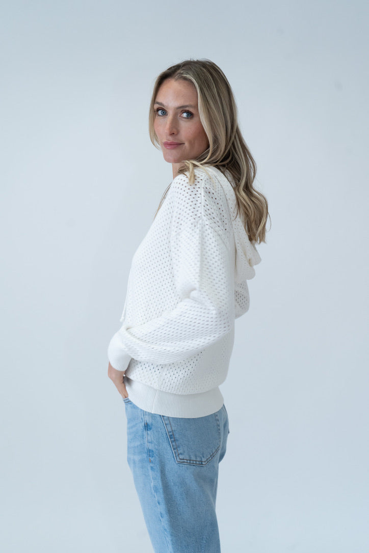 callie hoodie [white]
