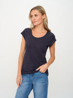 Load image into Gallery viewer, anne tee [navy]
