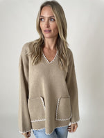 Load image into Gallery viewer, montauk sweater [latte]
