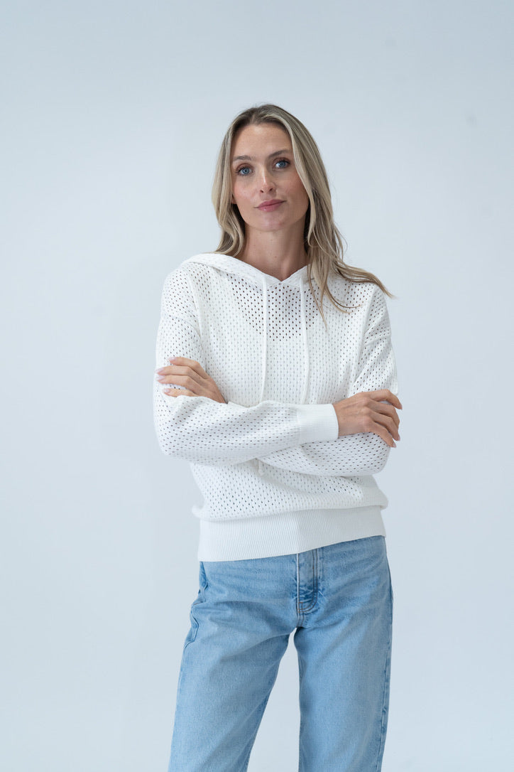 callie hoodie [white]