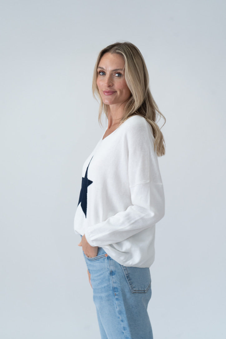 sharon sweater [white]