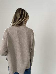 ali sweater [latte/white]