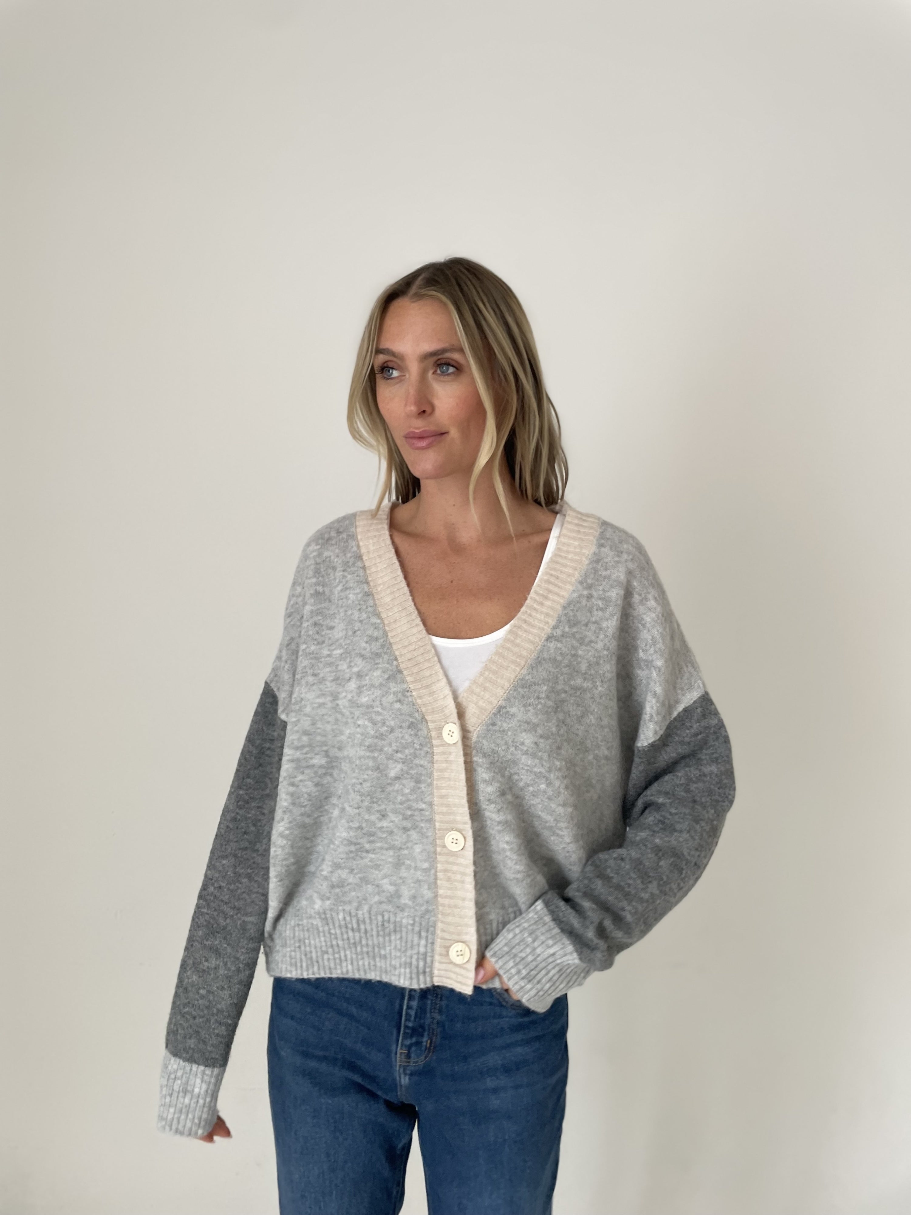 serafina cardigan [heather grey]