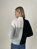 Load image into Gallery viewer, maggie sweater [black/heather grey]
