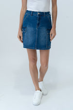 Load image into Gallery viewer, kyra skirt [denim]
