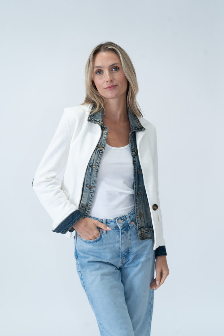 clarissa *made in italy* blazer [ivory]