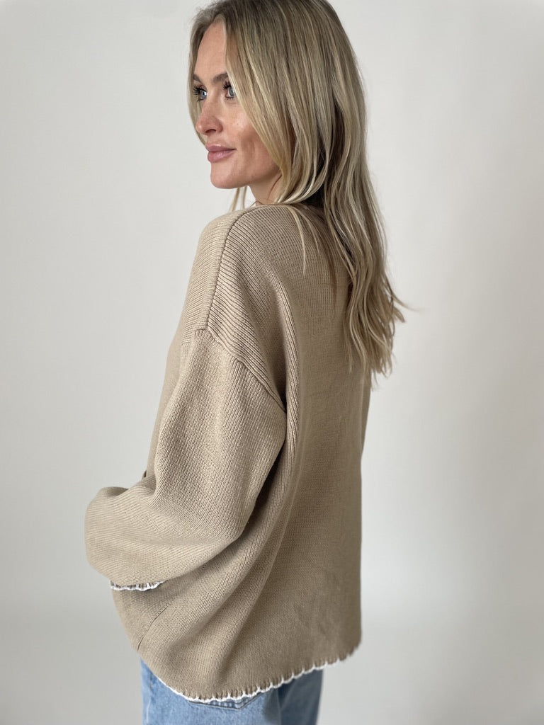 montauk sweater [latte]