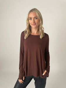 stevie top [brown]