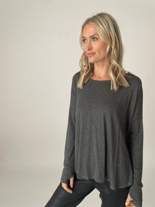 stevie top [charcoal]