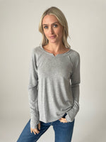 Load image into Gallery viewer, payton top [heather grey]
