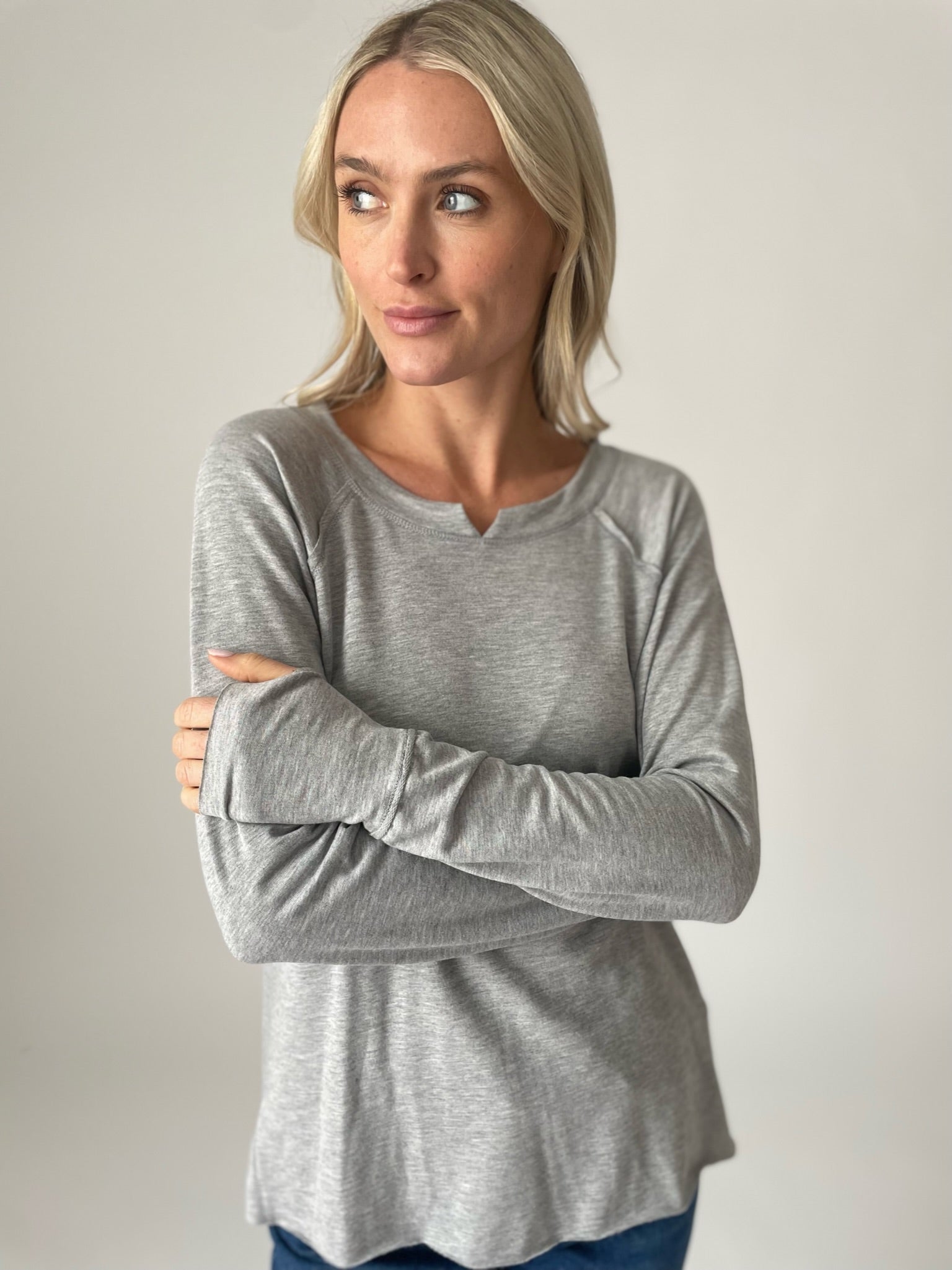 payton top [heather grey]