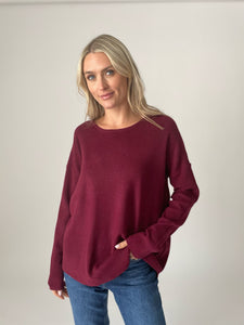 ryan sweater [burgundy]