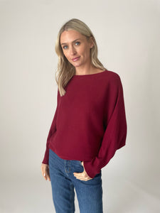 anastasia sweater [burgundy]