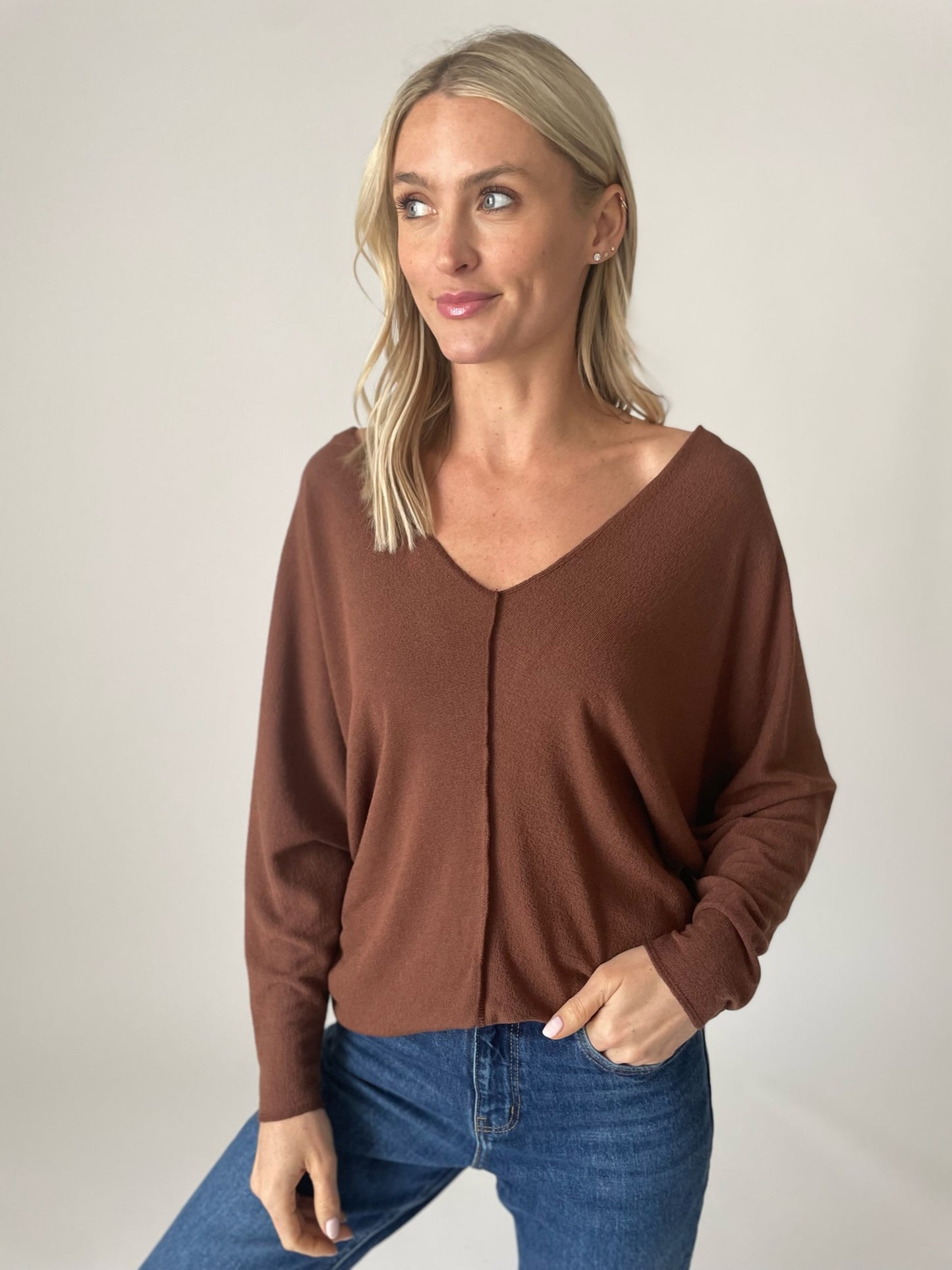 tribeca top [brown]