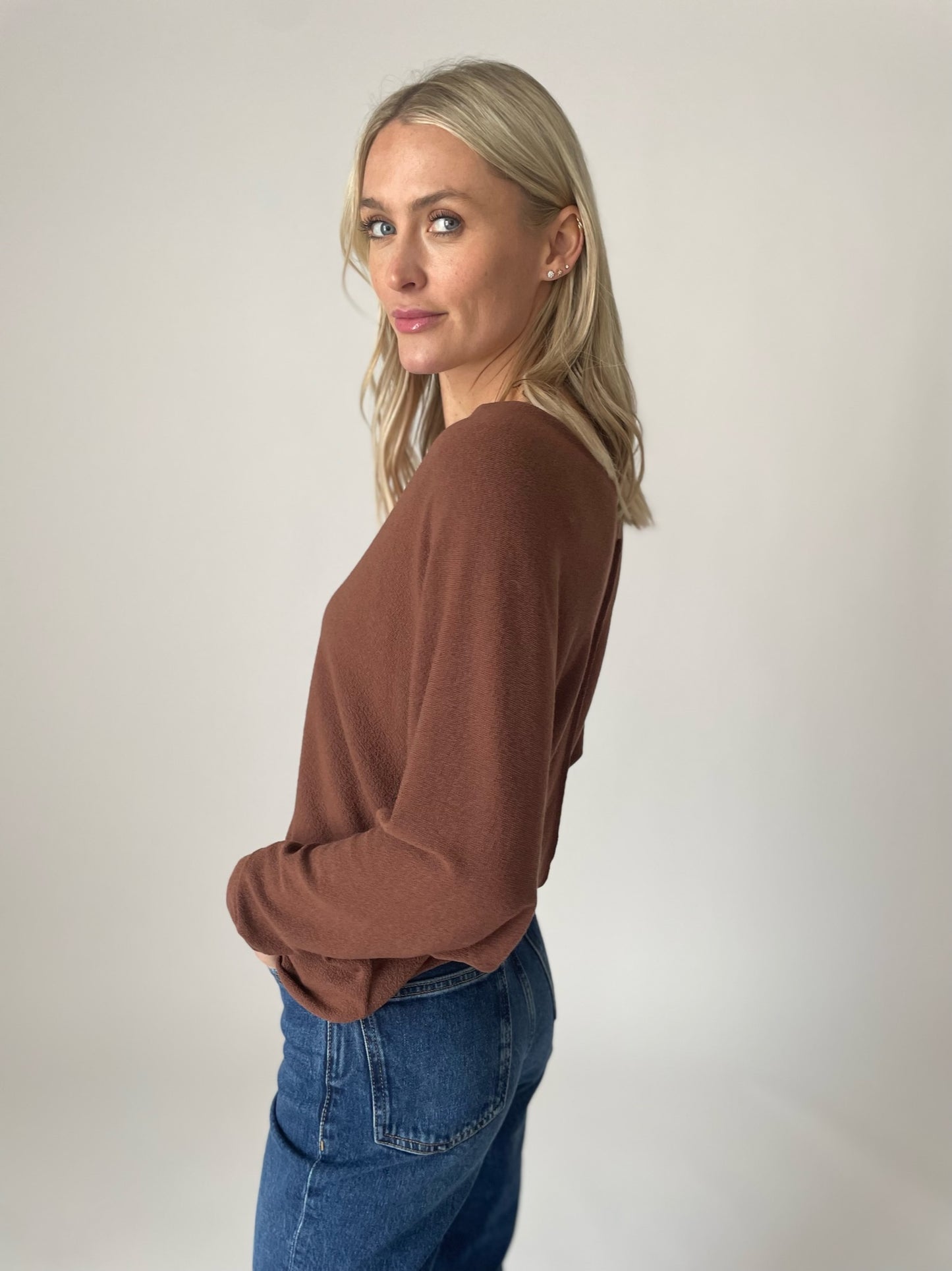 tribeca top [brown]