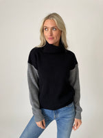 Load image into Gallery viewer, emerson sweater [black/grey]
