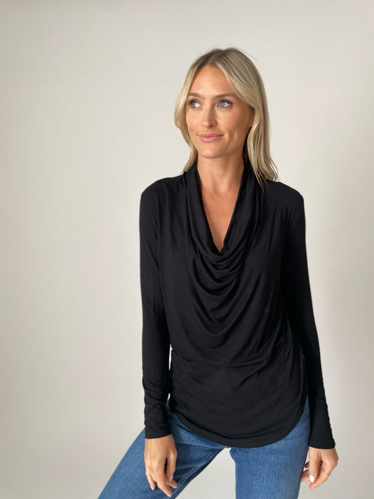 dylan long sleeve top [black]