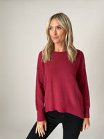 Load image into Gallery viewer, soft realm sweater [burgundy]
