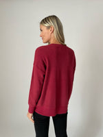 Load image into Gallery viewer, soft realm sweater [burgundy]
