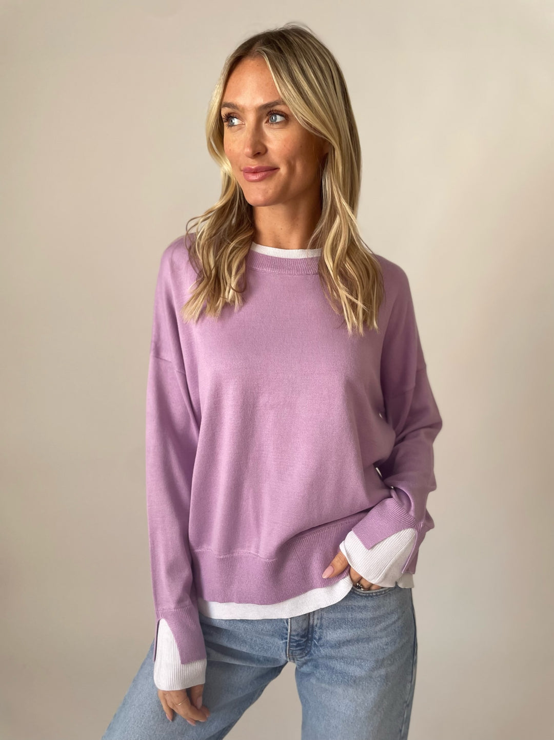 SIX FIFTY-ANGLI CREW NECK SWEATER