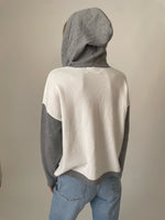 Load image into Gallery viewer, piper hoodie [grey/white]
