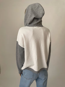 piper hoodie [grey/white]