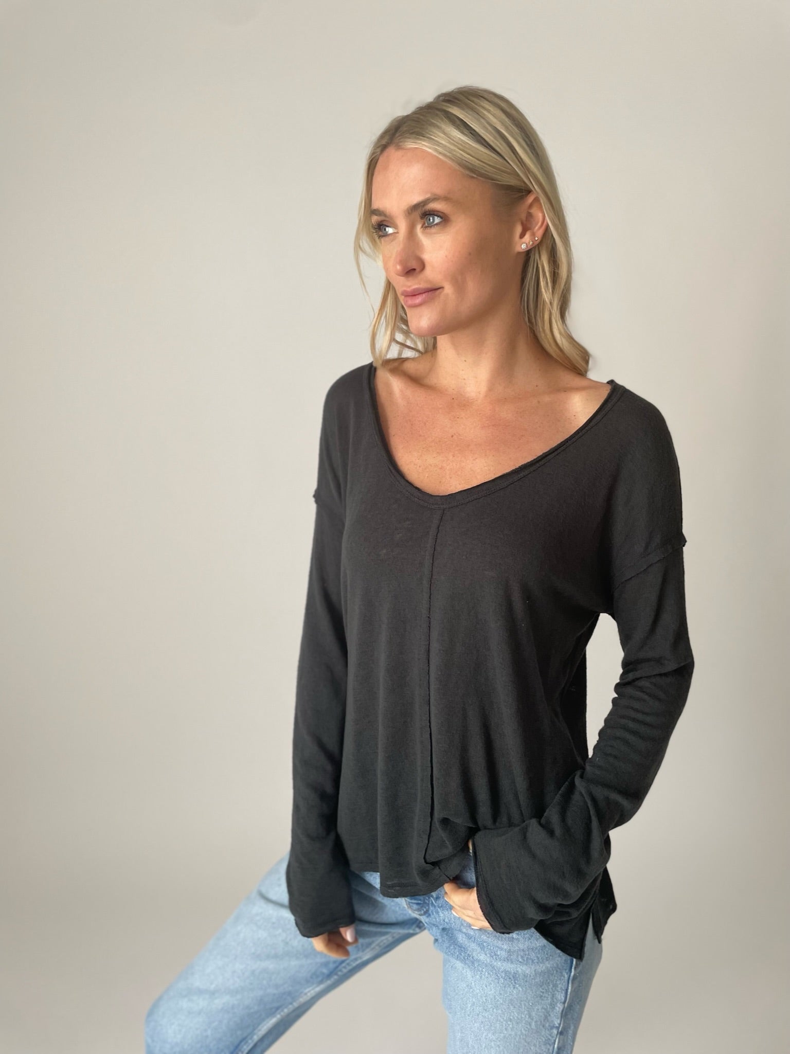chloe tee [pewter]