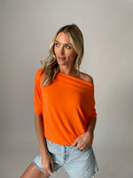 Load image into Gallery viewer, short sleeve anywhere top [neon orange]
