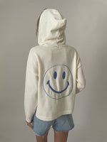 Load image into Gallery viewer, good mood hoodie [ivory/blue]
