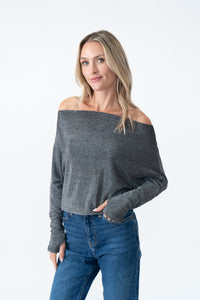 the anywhere top lurex [silver]