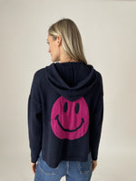 Load image into Gallery viewer, good mood hoodie [navy/hot pink]
