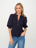 Load image into Gallery viewer, audrey top [navy]
