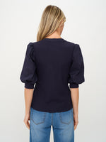 Load image into Gallery viewer, audrey top [navy]
