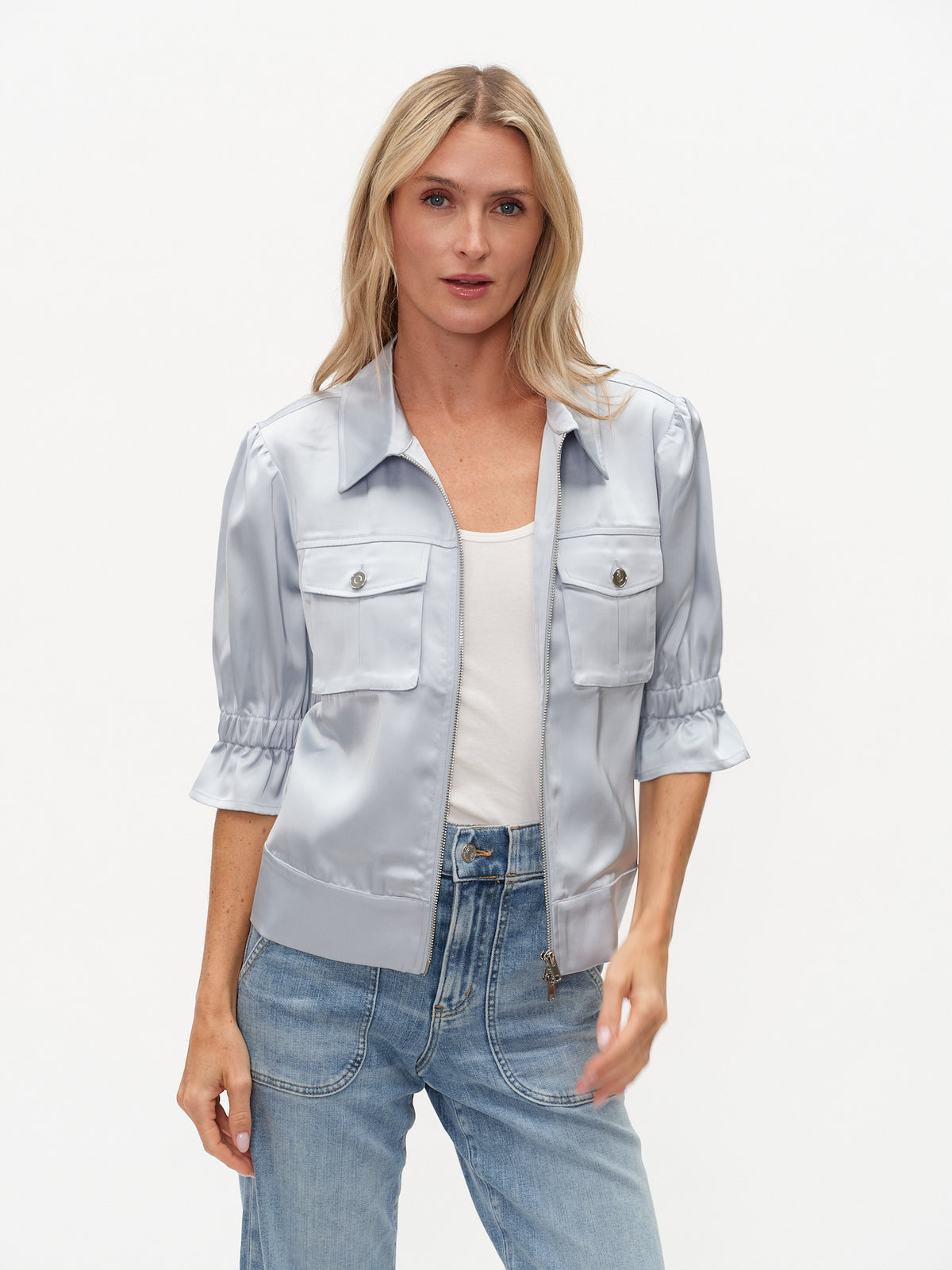 anna jacket [frosted blue] – Six Fifty Clothing