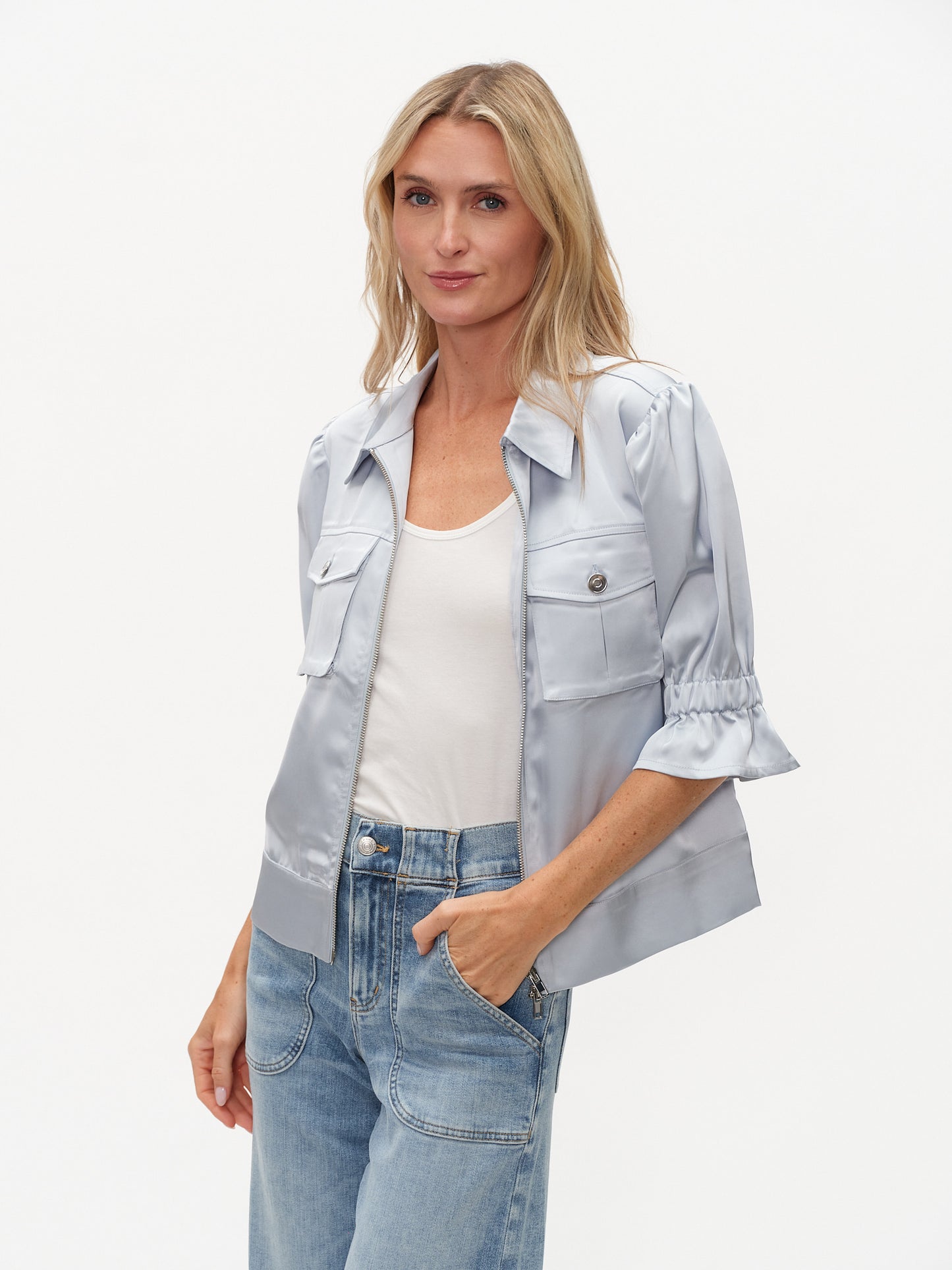 anna jacket [frosted blue]