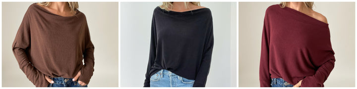 The Anywhere Top Lurex Dark Blue - Six Fifty Clothing