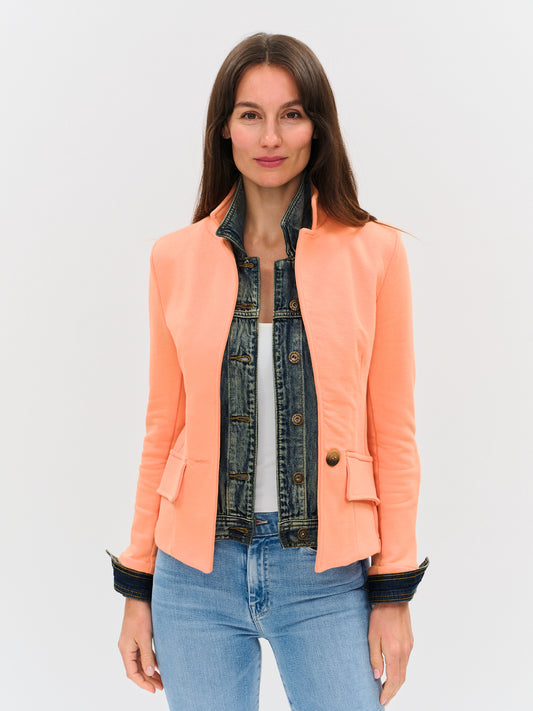 clarissa *made in italy* blazer [cantaloupe]