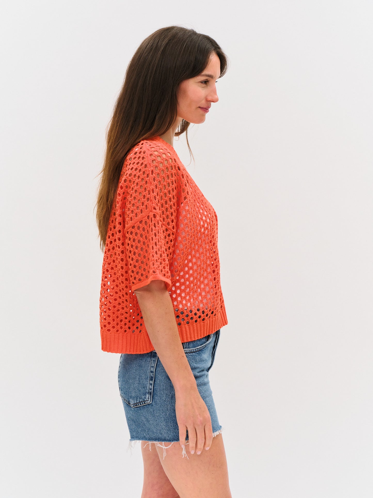 dune cardigan [tangerine]