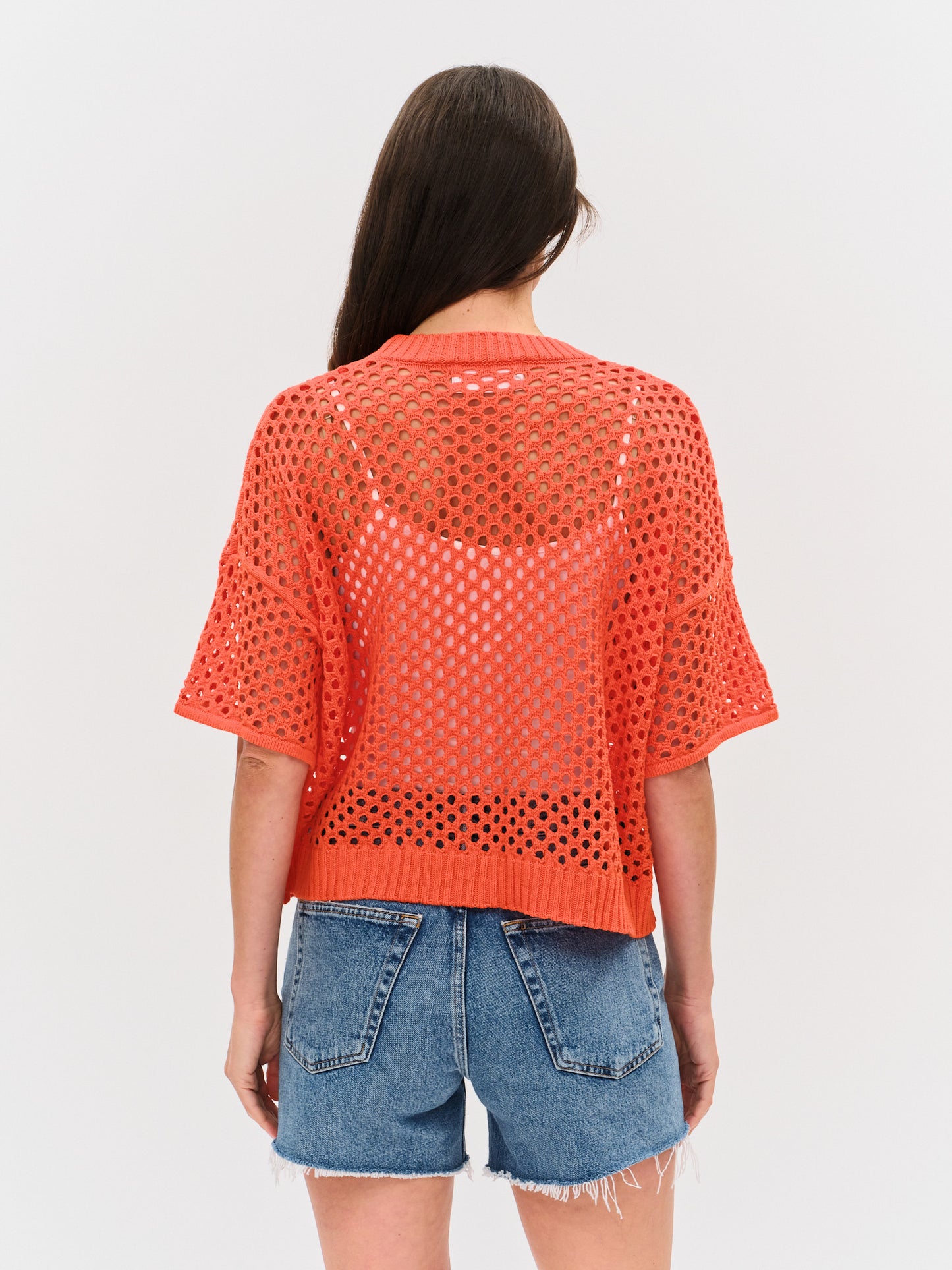 dune cardigan [tangerine]